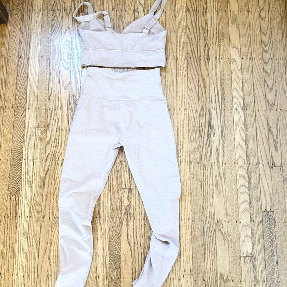 Beyond Yoga Spacedye Pipe Up Bra and Midi Legging - Size S - Picture 9 of 10